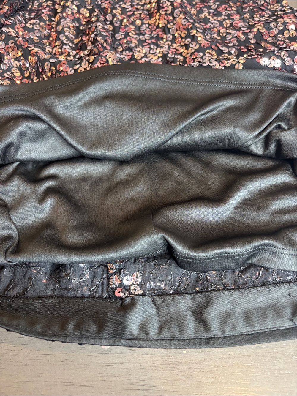 🖤 Vince Camuto Rose Gold Sequin Midi Dress NWT Size 6 Lined Cocktail Party 🖤 - Picture 5 of 14